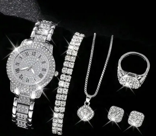 Aurum Noctis-Conjunto de Reloj Diamante
