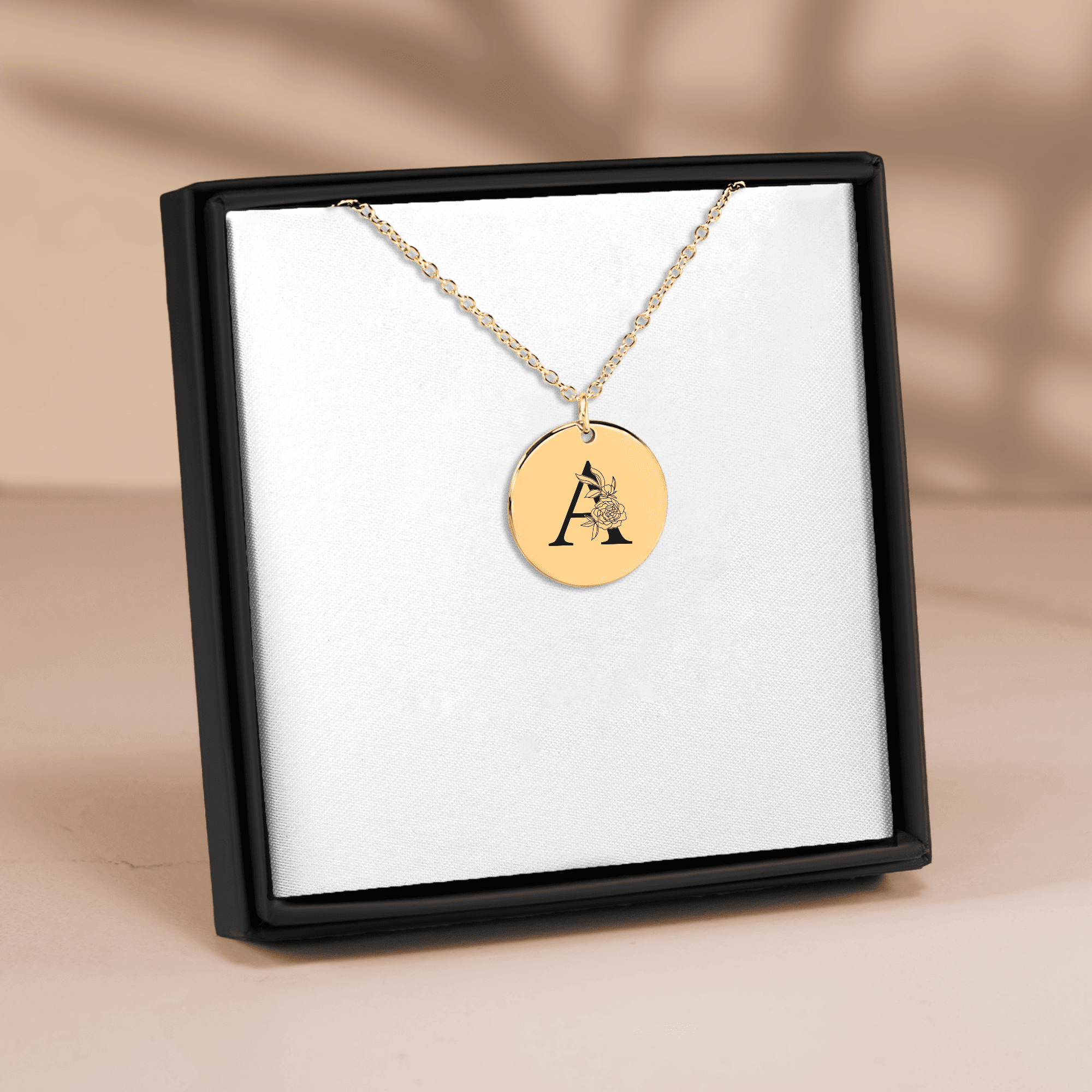 Floral Initial Necklace – A