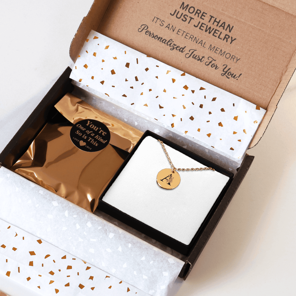 Floral Initial Necklace – A