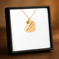 Heart Necklace with Birthstone